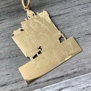 ❤️ LAST CHANCE Vintage 1979 Lillian Vernon Norman Rockwell Brass Ornament